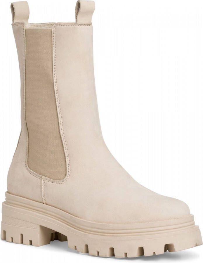 Tamaris Beige Casual Gesloten Enkellaarzen Beige Dames