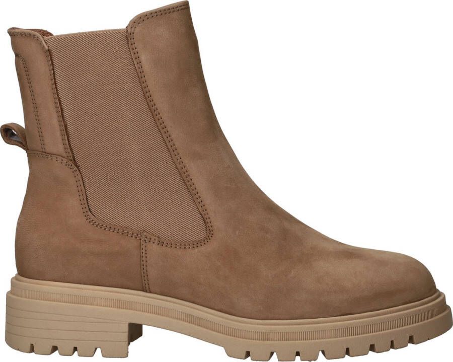 Tamaris Chelsea-boots blokhak combat boots enkellaars met stretch-inzet