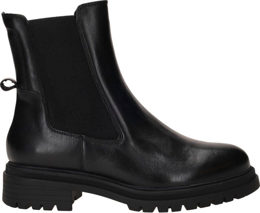 Tamaris Chelsea-boots blokhak combat boots enkellaars met stretch-inzet