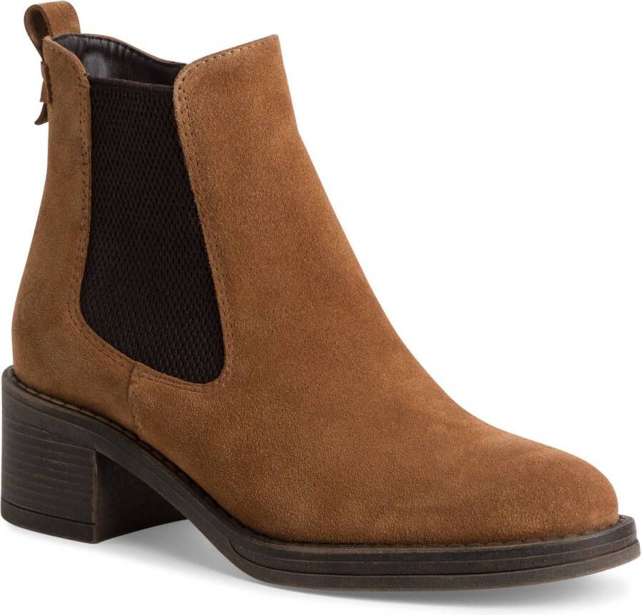 Tamaris Chelsea-boots hakken enkellaars zakelijke schoen met touch it-uitrusting