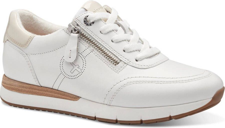 Tamaris COMFORT 8-83702-42 108 White Nappa-sneakers -veterschoen