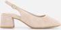 Tamaris Comfort Slingback Pumps beige Leer - Thumbnail 1