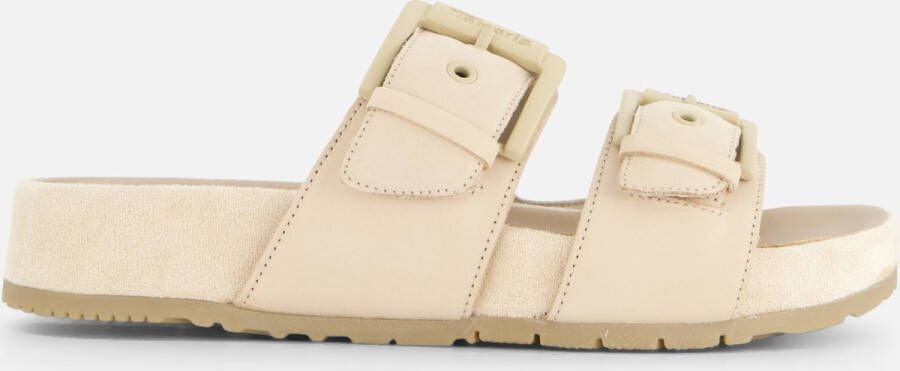 Tamaris Beige Suède Zomer Slippers voor Dames Beige Dames