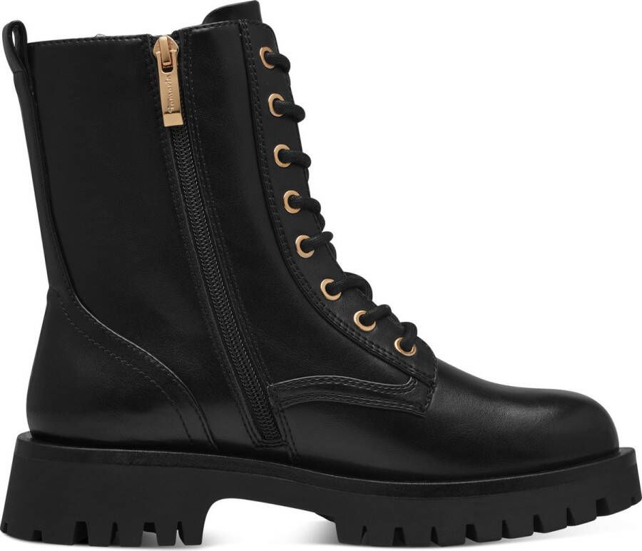 Tamaris Veterschoenen blokhak veterschoen chunky boots met binnenrits