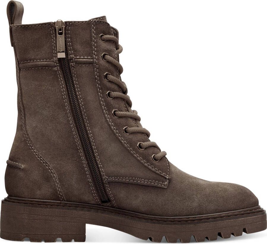 Tamaris Veterboots van leer met siernaden