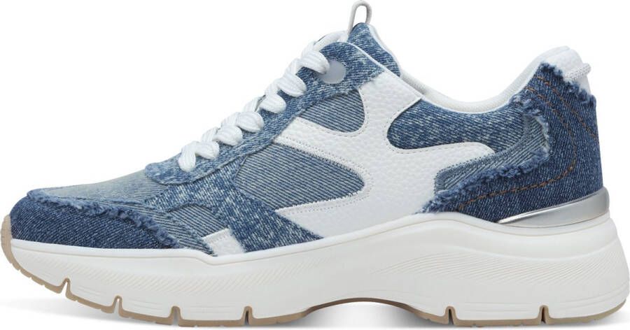 Tamaris Denim Sneakers blauw Synthetisch Dames