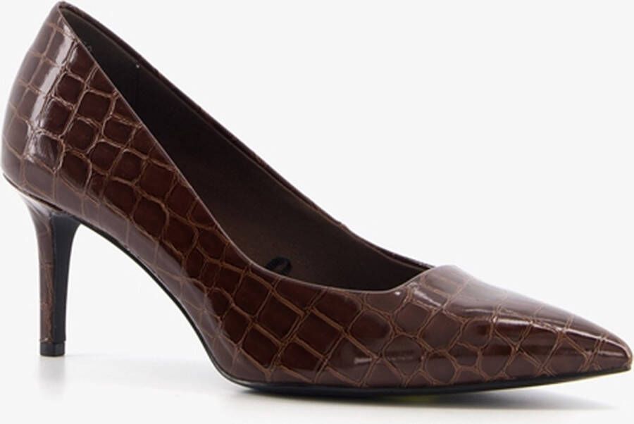 Tamaris croco lak pumps bruin - Foto 1