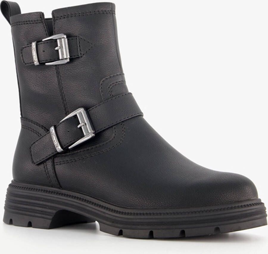 Tamaris dames biker boots zwart