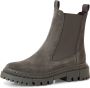 Tamaris dames chelsea boot leren laarzen enkellaars vrouwen leer M2549141 grijs - Thumbnail 5