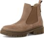 Tamaris dames chelsea boot leren laarzen enkellaars vrouwen leer M2590243 bruin - Thumbnail 6