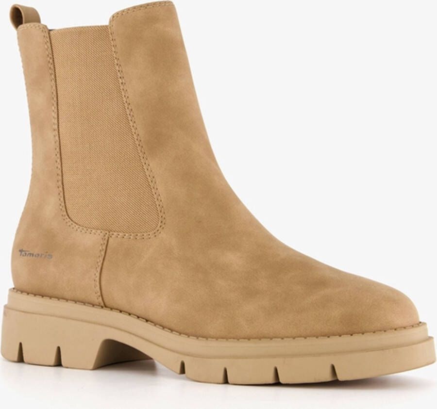 Tamaris dames chelsea boots beige