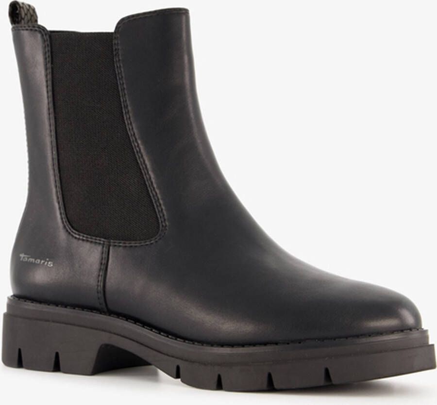 Tamaris dames chelsea boots zwart