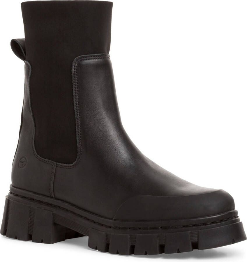 Tamaris Zwarte gesloten booties voor dames Black Dames