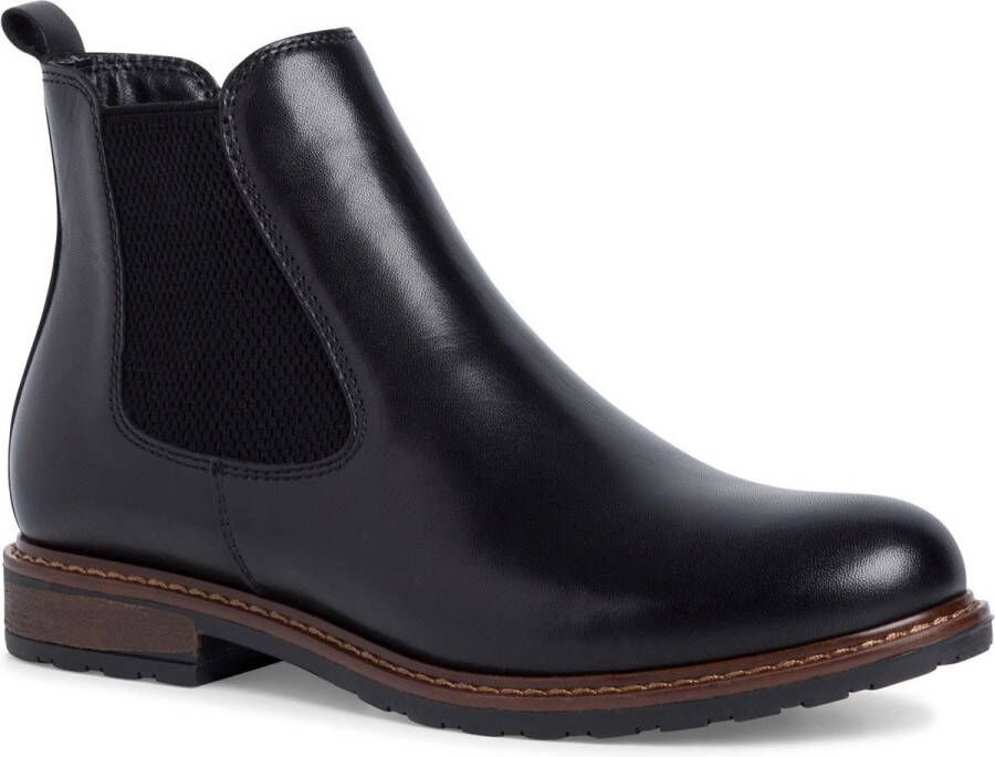 Tamaris Chelsea-boots blokhak business schoen comfortabele schoen in klassieke look