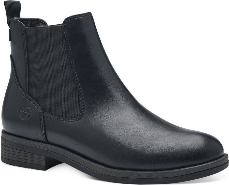 Tamaris Chelsea-boots blokhak laarsjes business schoen instapschoen aantrekband