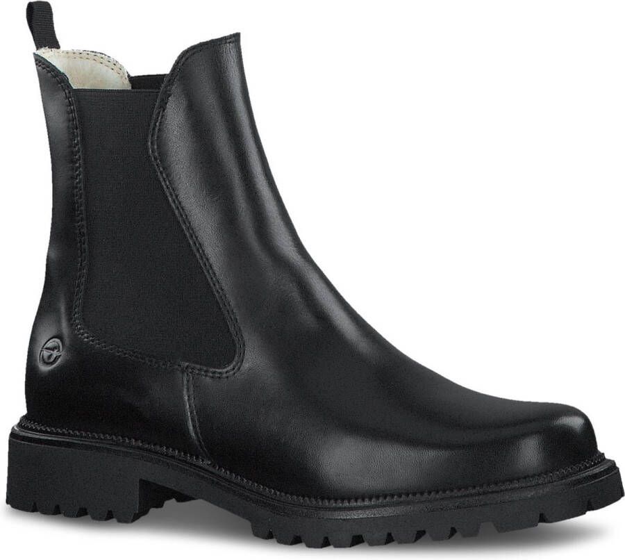 Tamaris Winterlaarzen blokhak chelseaboots instap schoen met warm voering