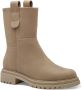 Tamaris Beige Warmgevoerde Dames Enkellaars Beige Dames - Thumbnail 8