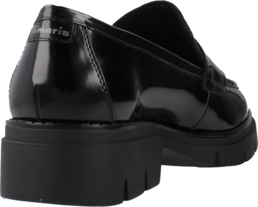 Tamaris Casual platte loafers schoenen Black Dames