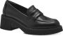 Tamaris Klassieke Zwarte Gesloten Loafers Black Dames - Thumbnail 1