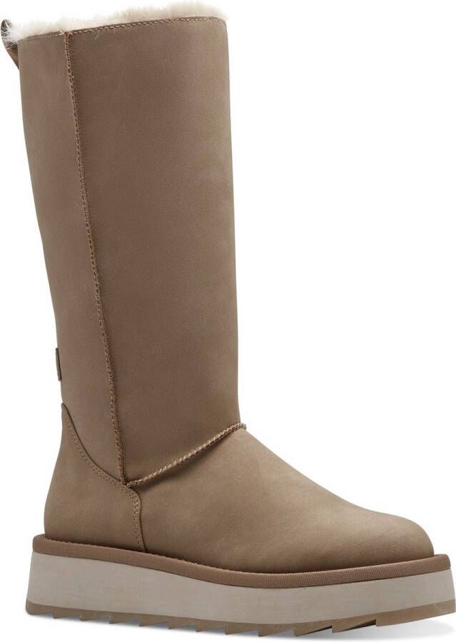 Tamaris Beige Winter Vegan Ritslaars Beige Dames