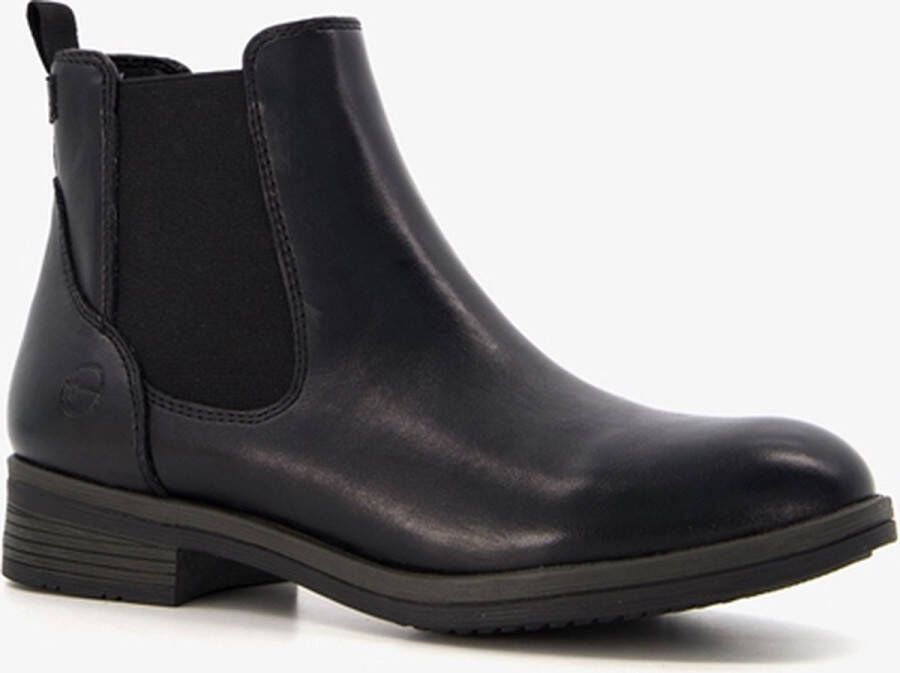 Tamaris Chelsea-boots blokhak laarsjes business schoen instapschoen aantrekband