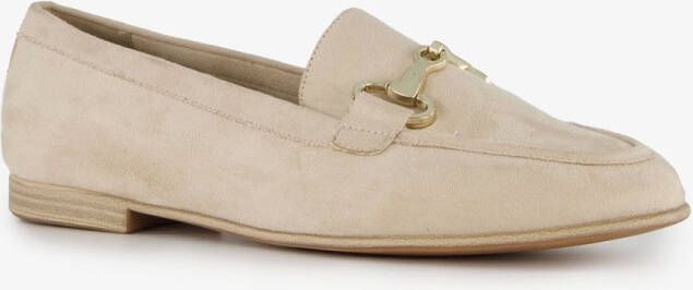 Tamaris dames loafers met pailletten goud