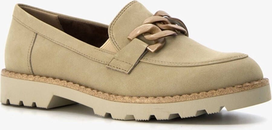 Tamaris dames loafers taupe Bruin