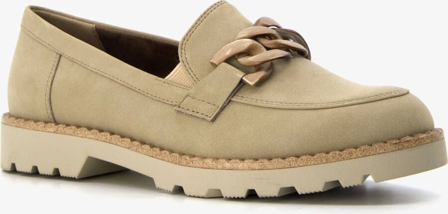 Tamaris dames loafers taupe Bruin