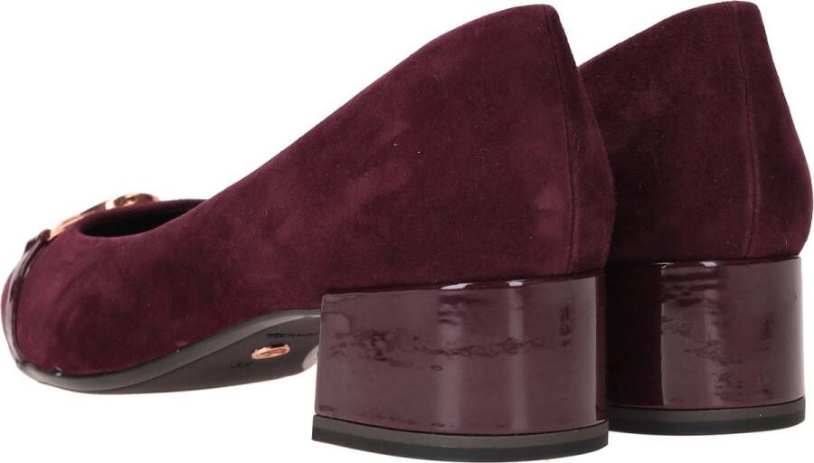 Tamaris Elegante Merlot Rode Leren Pump Red Dames