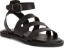 Tamaris Zwarte Casual Open Platte Sandalen Black Dames - Thumbnail 1