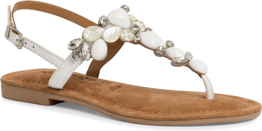 Tamaris Witte Sandalen Elegante Stijl White Dames