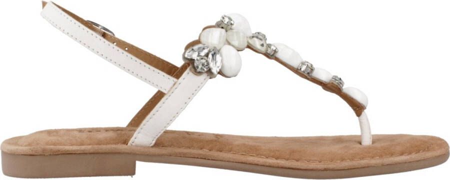 Tamaris Witte Sandalen Elegante Stijl White Dames