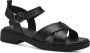 Tamaris Zwarte Casual Open Platte Sandalen Black Dames - Thumbnail 1