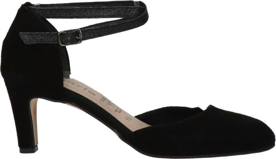 Tamaris Stijlvolle Suède Hoge Hak Sandalen Black Dames