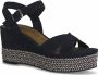 Tamaris Blauwe Casual Open Platte Sandalen Blue Dames - Thumbnail 1