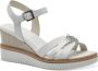 Tamaris Witte Casual Platte Sandalen White Dames - Thumbnail 4