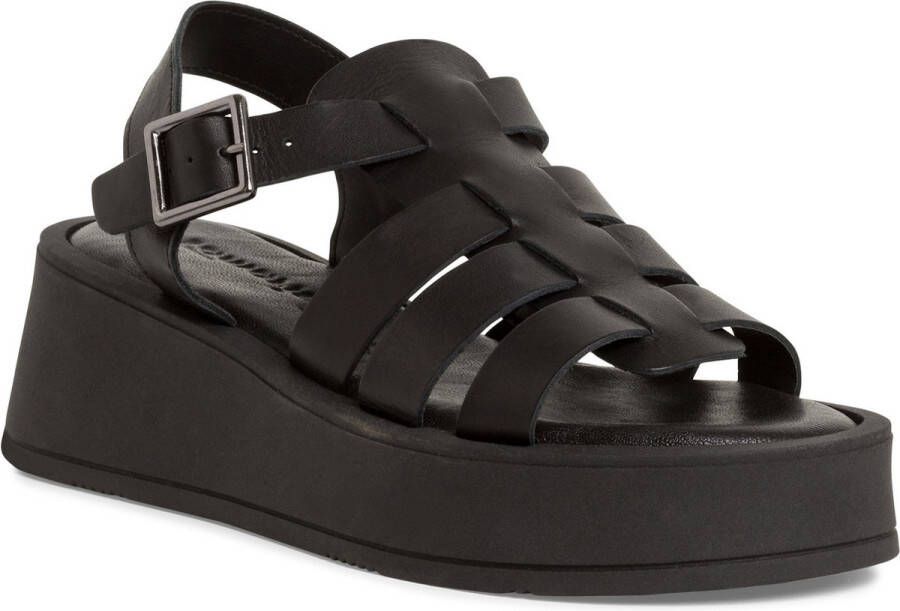 Tamaris Zwarte Casual Open Sandalen Black Dames