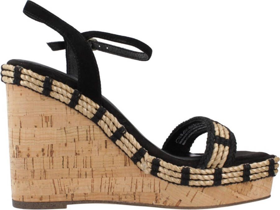 Tamaris Zwarte Casual Open Sandalen Vrouwen Black Dames