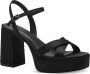 Tamaris Zwarte elegante platte sandalen voor vrouwen Black Dames - Thumbnail 6