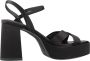 Tamaris Zwarte elegante platte sandalen voor vrouwen Black Dames - Thumbnail 1