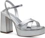 Tamaris Zilveren Platte Sandalen voor Vrouwen Gray Dames - Thumbnail 1