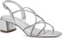 Tamaris Glitter Vegan Hoge Hak Sandalen Gray Dames - Thumbnail 1