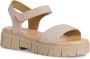 Tamaris Beige Casual Open Platte Sandalen Beige Dames - Thumbnail 6