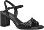 Tamaris Zwarte Elegante Open Platte Sandalen Black Dames - Thumbnail 1