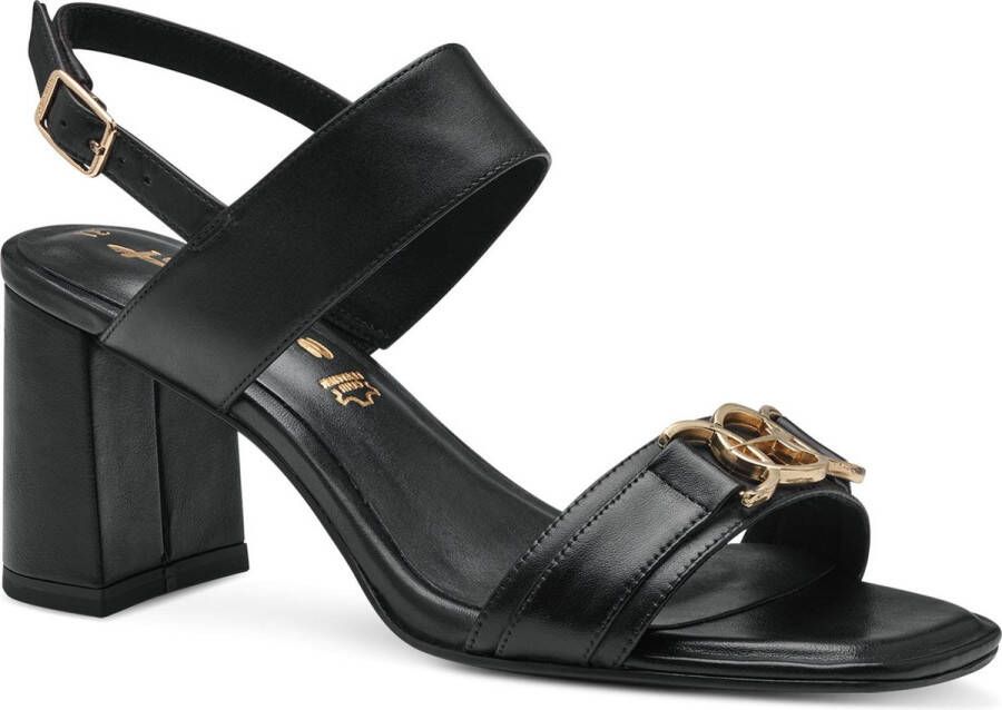 Tamaris Zwarte Casual Open Sandalen Vrouwen Black Dames