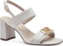 Tamaris Witte Casual Open Platte Sandalen White Dames - Thumbnail 1