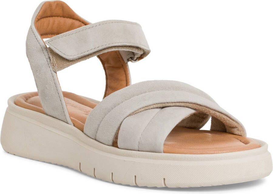 Tamaris Beige Casual Platte Sandalen Beige Dames