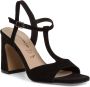 Tamaris Stijlvolle Zwarte Leren Hoge Hak Sandalen Black Dames - Thumbnail 1