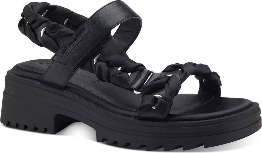 Tamaris Zwarte Casual Open Sandalen Stijlvol en Comfortabel Black Dames