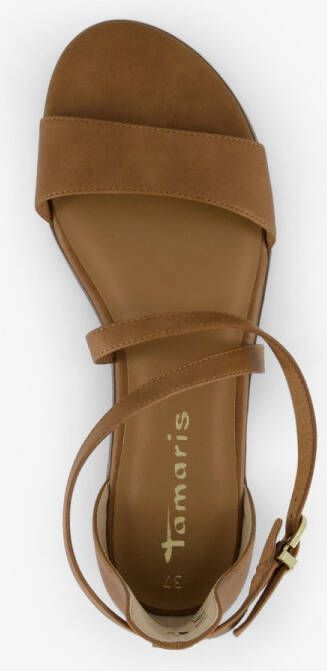 Tamaris dames sandalen cognac bruin